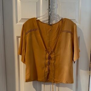 Charlotte Russe Mustard Blouse